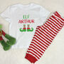 Kids Personalised Elf Christmas Pyjamas, thumbnail 1 of 2