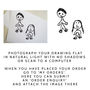 Personalised Wooden Drawing Cufflinks, thumbnail 4 of 8
