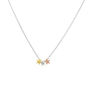 Star Trio Necklace With Gold Chain/Silver Chain, thumbnail 4 of 6