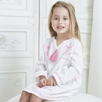 white cotton beach kaftan
