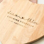Personalised Cooking Together Heart Chopping Board, thumbnail 2 of 3
