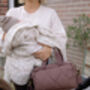 Quilted Changing Stroller Bag Brown/Pears, thumbnail 8 of 12