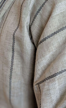 Organic Cotton Reversible Dressing Gown Robe Peach Cobbler, 10 of 12