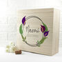 Personalised Floral Bridesmaid Large Keepsake Box, thumbnail 4 of 12