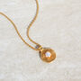 Sun Goddess Moonstone Gold Plated Pendant Necklace, thumbnail 1 of 9
