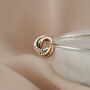 Personalised Mixed Gold Russian Ring Charm Bangle, thumbnail 2 of 6