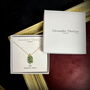 Christmas Tree Necklace, 14k Gold Plated, thumbnail 4 of 4