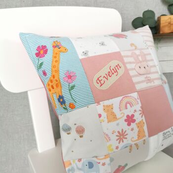 Memory Keepsake Gift, Cushion Made From Baby Clothes, 4 of 10