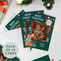 Photo Personalised Christmas Cards Family Pack Of 10, thumbnail 1 of 7