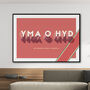 Wales Football 'Yma O Hyd' Typographic Poster, thumbnail 3 of 7