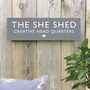 'The She Shed' Wooden Sign, thumbnail 3 of 3