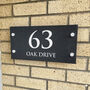 Personalised Classic Slate House Number Sign, thumbnail 1 of 2