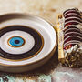 Evil Eye Handmade Ceramic Smudge / Incense Plate, thumbnail 3 of 4
