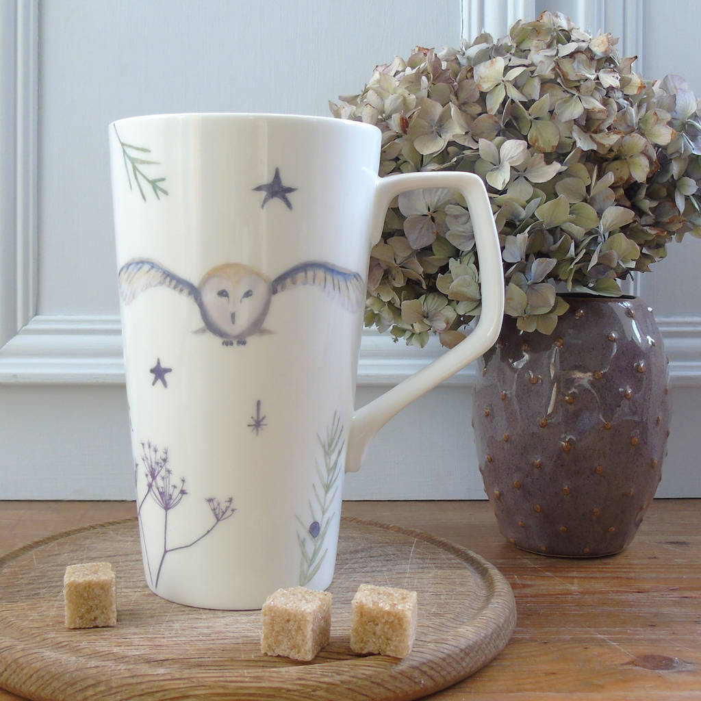 tall porcelain mugs