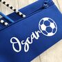 Personalised Child's Name Football School Pencil Case, thumbnail 2 of 3