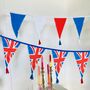 Red, White And Blue British Bunting, thumbnail 3 of 3