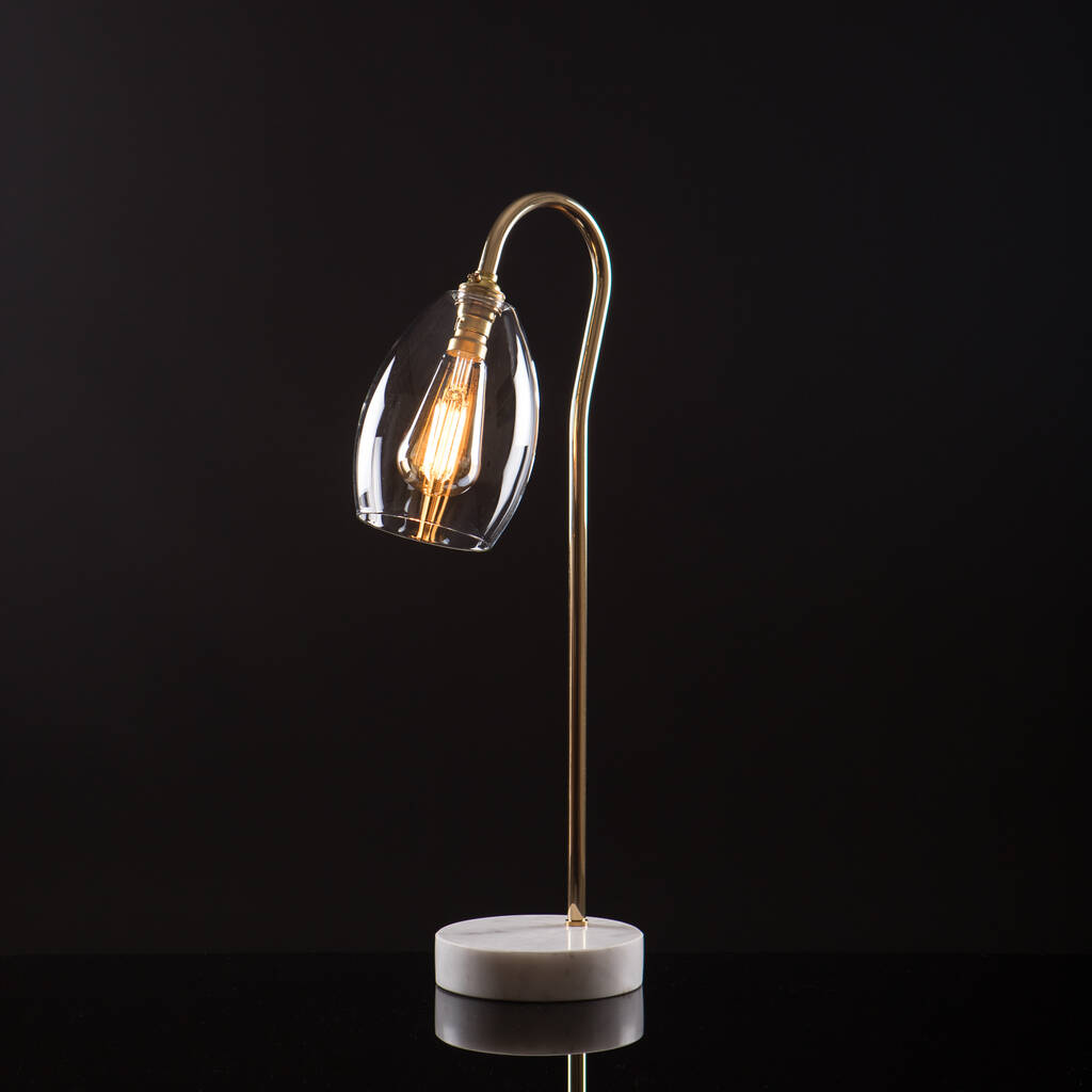 Clear Glass Table Lamp By Glow Lighting