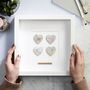 Personalised Four Hearts Map Picture, thumbnail 5 of 6