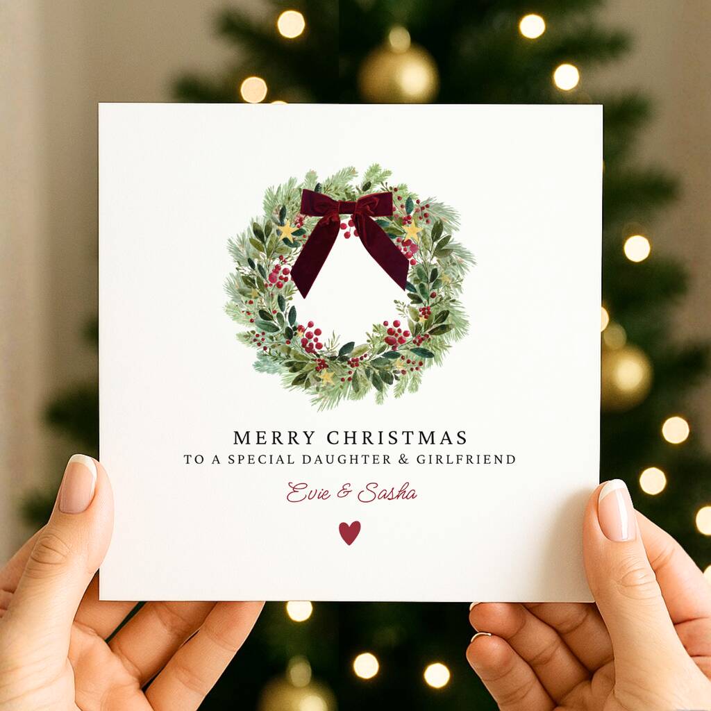 Christmas Card For A Special Daughter And Girlfriend, 1 of 1
