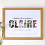 Personalised Photos Inside Name Word Art, thumbnail 3 of 10