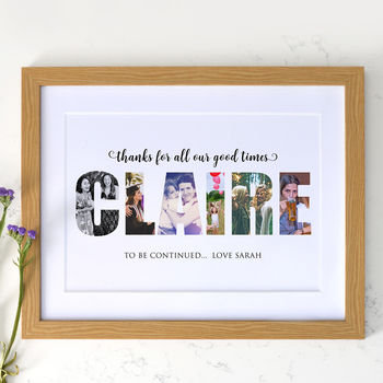 Personalised Photos Inside Name Word Art, 3 of 10