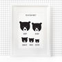 Our Family Print, Personalised A4 Bear, thumbnail 5 of 6
