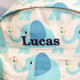 Personalised Elephant Children's School Lunch Bag Gift, thumbnail 3 of 5