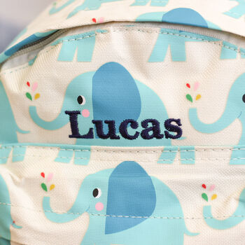 Personalised Elephant Children's School Lunch Bag Gift, 3 of 5