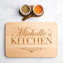 Personalised Wooden Engraved Kitchen Chopping Board, thumbnail 1 of 7