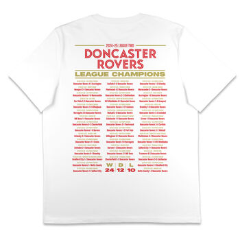 Doncaster Rovers League Two Champions T Shirt, 3 of 7