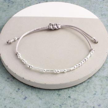 'Flower Girl' Morse Code Bracelet, 3 of 5