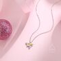 Sterling Silver Flying Pig Pendant Necklace, thumbnail 1 of 10