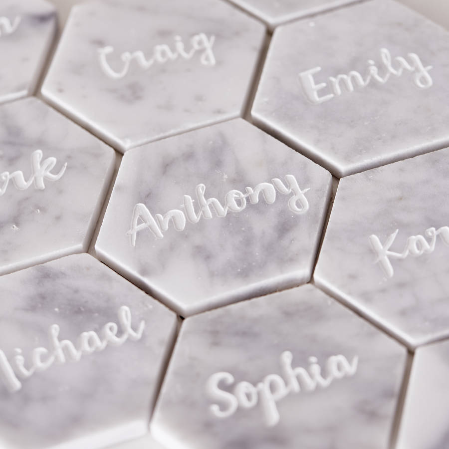 Marble Personalised Place Setting, 1 of 6