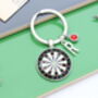 Personalised Darts Board Keyring, Darts Player Gift, thumbnail 5 of 9
