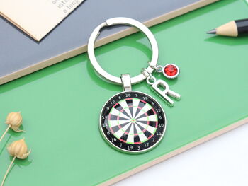 Personalised Darts Board Keyring, Darts Player Gift, 5 of 9