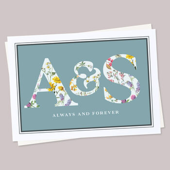 Personalised Couple's Initials Print, 3 of 4