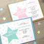 Personalised Christening Or Naming Day Star Invitations, thumbnail 3 of 4