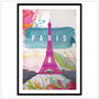 Paris Eiffel Tower Landmark Print, thumbnail 2 of 4