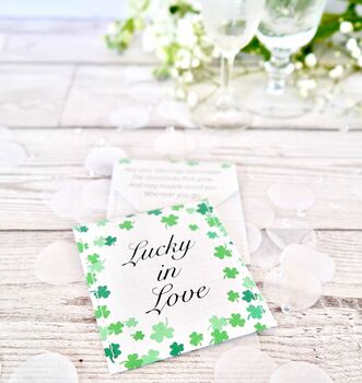 Shamrock Seed Wedding Favours Pack Of 10, 4 of 8
