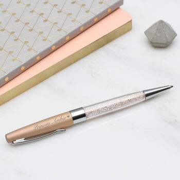 Personalised Engraved Crystal Sparkle Pen, 2 of 6