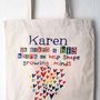 Personalised Growing Minds Teacher Bag, thumbnail 3 of 9