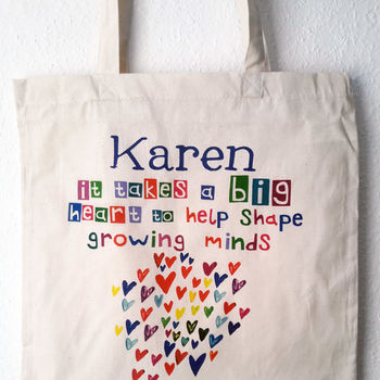 Personalised Growing Minds Teacher Bag, 3 of 9
