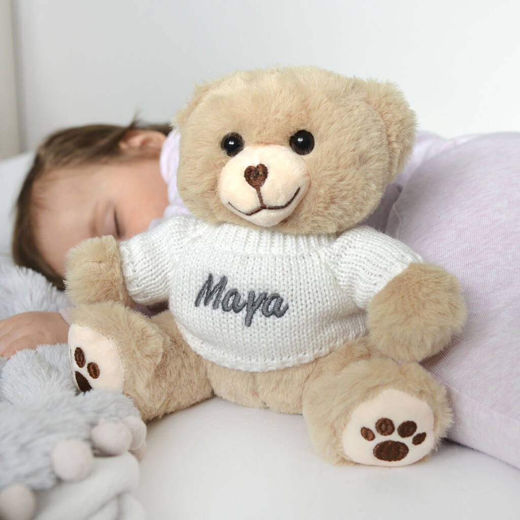 Personalised Teddy And Unisex Baby Clothes Gift Set By A Type Of Design