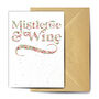 Mistledots And Wine Plantable Christmas Card, thumbnail 1 of 2