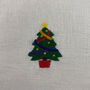 Christmas Themed Embroidered Cushion, thumbnail 5 of 8