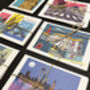 Set Of Eight London Location Postcards, thumbnail 4 of 5