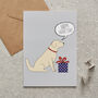 Golden Retriever Father’s Day Card – Dog Dad Card From The Dog, thumbnail 1 of 12
