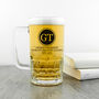 Personalised Initials Beer Glass Tankard, thumbnail 4 of 6