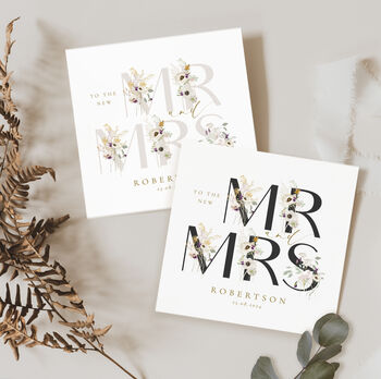 Wedding Card For New Couple | Mr And Mrs Card, 6 of 8