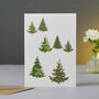 Christmas Tree Forest Christmas Card Set Of Six, thumbnail 1 of 2